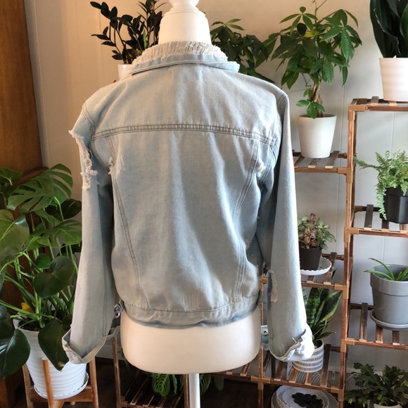 CI SONO distressed denim jacket light wash - Picture 6 of 7